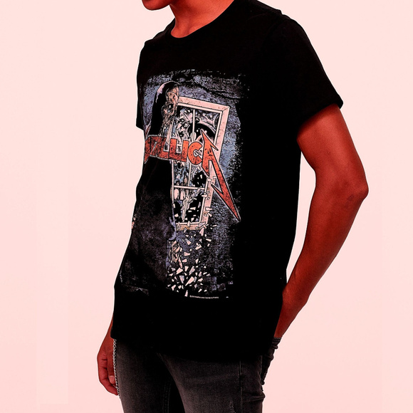 Metallica Am I Who I Think I Am? Pushead H&M metal rock Official T-Shirt M NWT - Picture 3 of 7